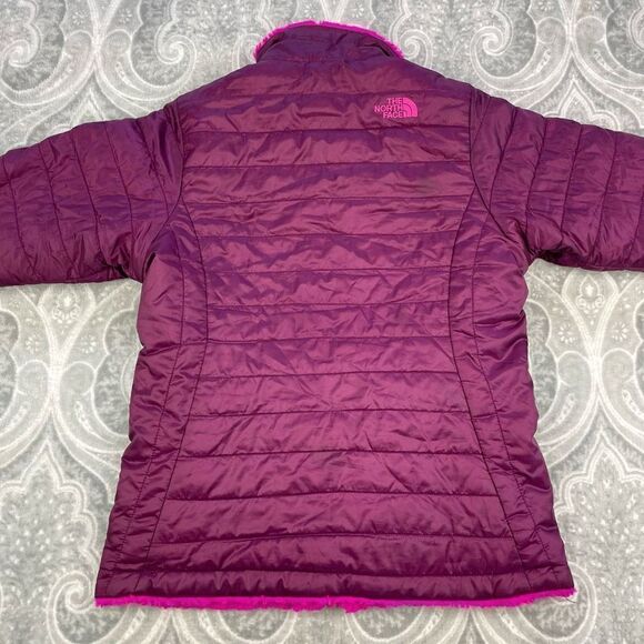 Girls North Face Reversible Puffer Jacket - Picture 2 of 4
